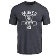 Men's San Diego Padres ＃63 Daison Acosta Navy Base Runner T-Shirt