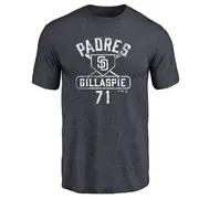 Men's San Diego Padres ＃71 Logan Gillaspie Navy Base Runner T-Shirt