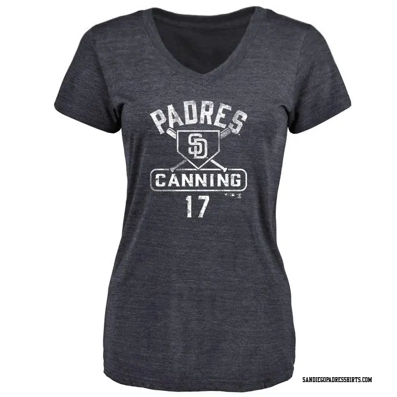 Women's San Diego Padres ＃17 Griffin Canning Navy Base Runner T-Shirt