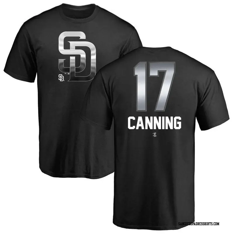 Youth San Diego Padres ＃17 Griffin Canning Black Midnight Mascot T-Shirt