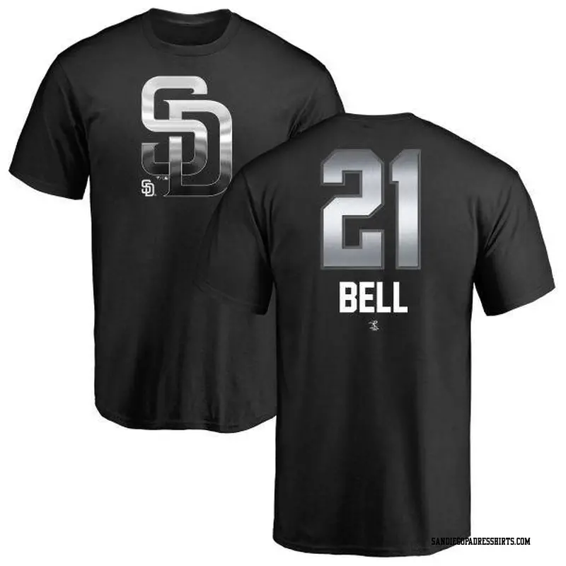 Youth San Diego Padres ＃21 Heath Bell Black Branded Midnight Mascot T-Shirt
