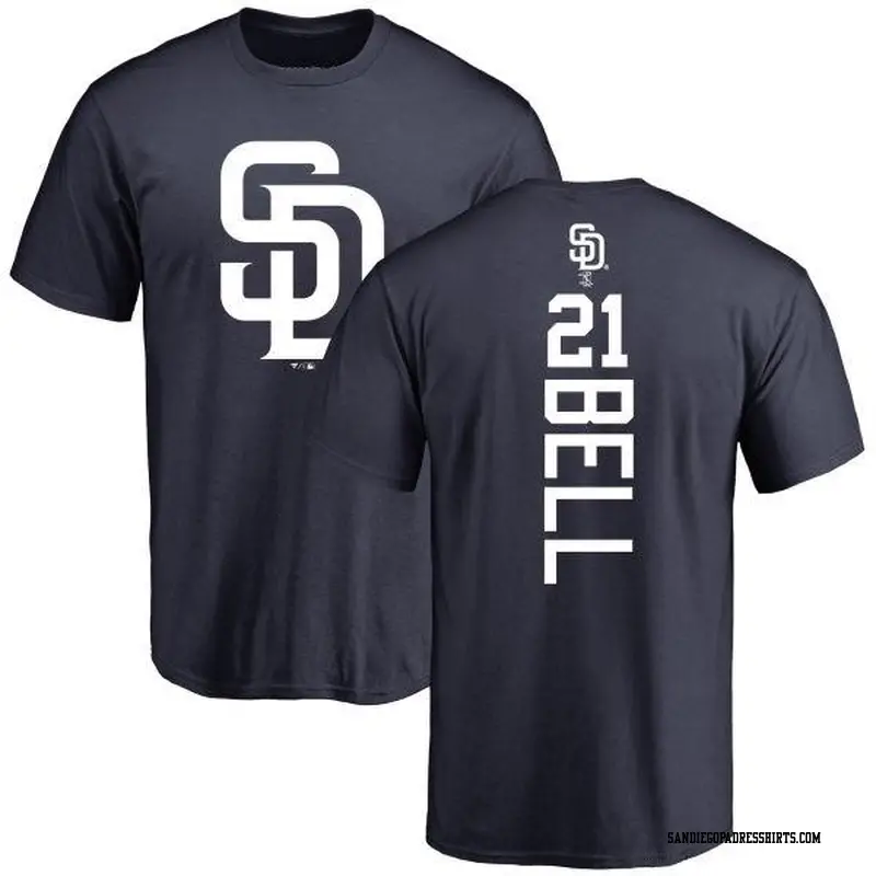 Youth San Diego Padres ＃21 Heath Bell Navy Backer T-Shirt