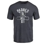 Youth San Diego Padres ＃21 Heath Bell Navy Branded Base Runner T-Shirt