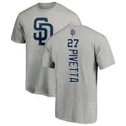 Youth San Diego Padres ＃27 Nick Pivetta Ash Backer T-Shirt