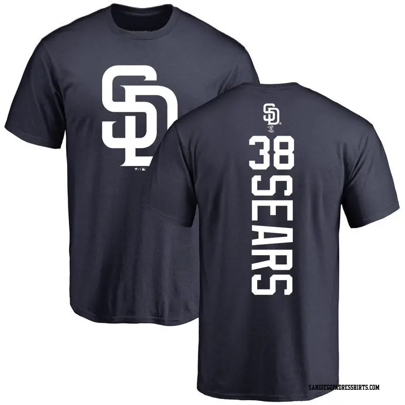 Youth San Diego Padres ＃38 JP Sears Navy Backer T-Shirt